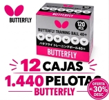 OFERTA PACK 12 Cajas Pelotas Butterfly Training 40+ 120u