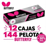 OFERTA PACK 12 CAJAS Pelotas Butterfly R40+ *** (12ud)                  
