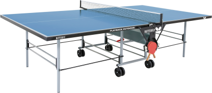 Butterfly Mesa de tênis de mesa Easifold DX 22 – 3 anos de garantia de mesa  de pingue-pongue – Montagem rápida de 10 minutos – Dobrável com rodas – Mesa  compacta de