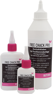 Pegamento Buterfly Free Chack Pro 500ml + Clip y Esponjas