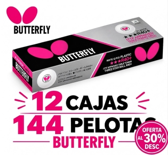 OFERTA PACK 12 CAJAS Pelotas Butterfly R40+ *** (12ud) OFERTA PACK 12 CAJAS Pelotas Butterfly R40+ *** (12ud)