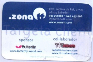 TARJETA TTTRAINERS-ZONATT