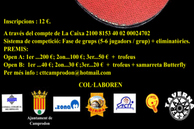 IV OPEN CTT CAMPRODON IV OPEN CTT CAMPRODON