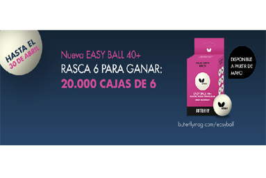 INFO: BOLAS BUTTERFLY EASY BALL 40+ INFO: BOLAS BUTTERFLY EASY BALL 40+