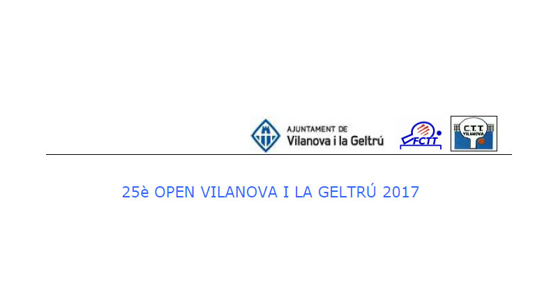 Open Vilanova i la Geltrú 2017 Open Vilanova i la Geltrú 2017