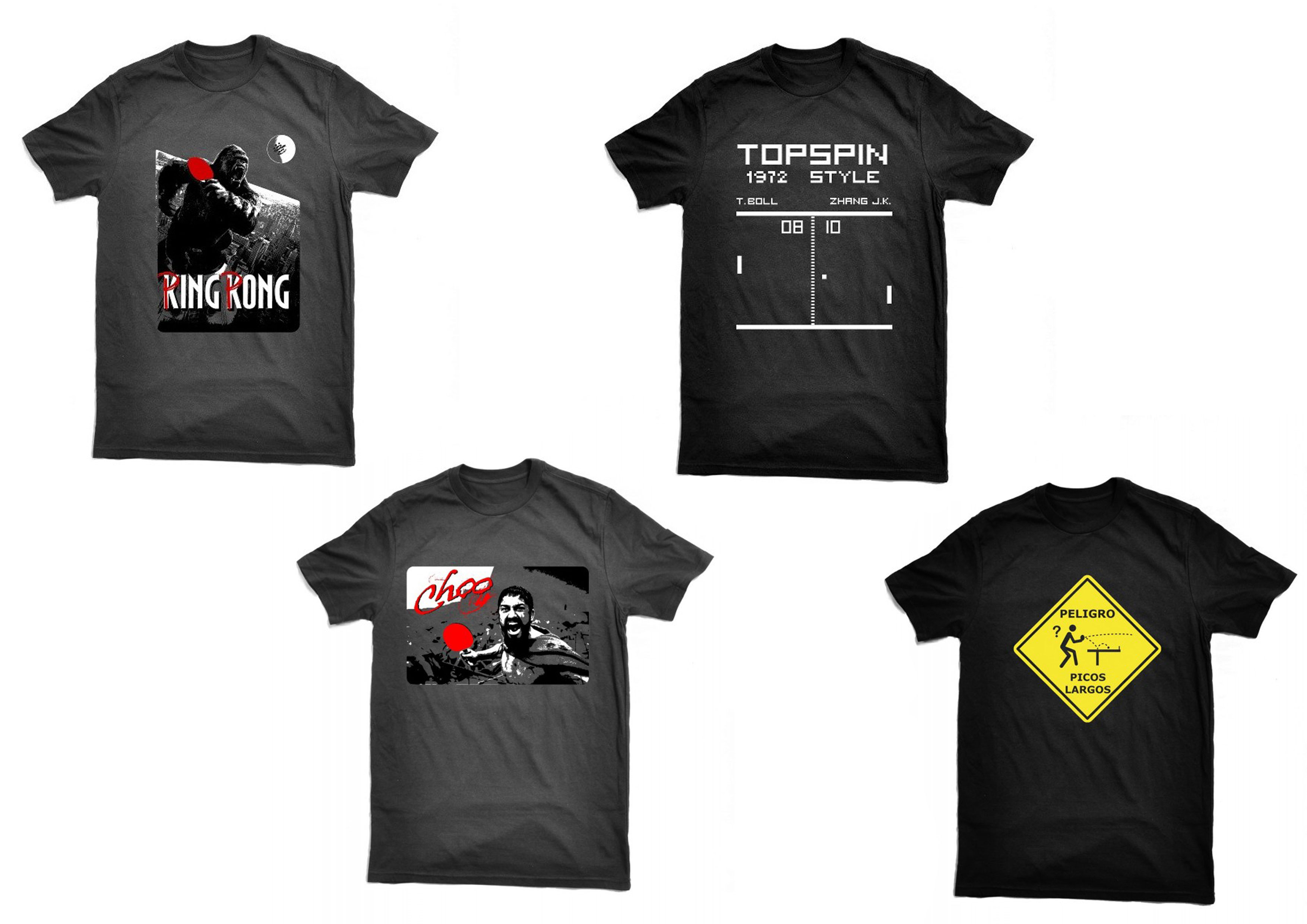 Camisetas de ping pong divertidas