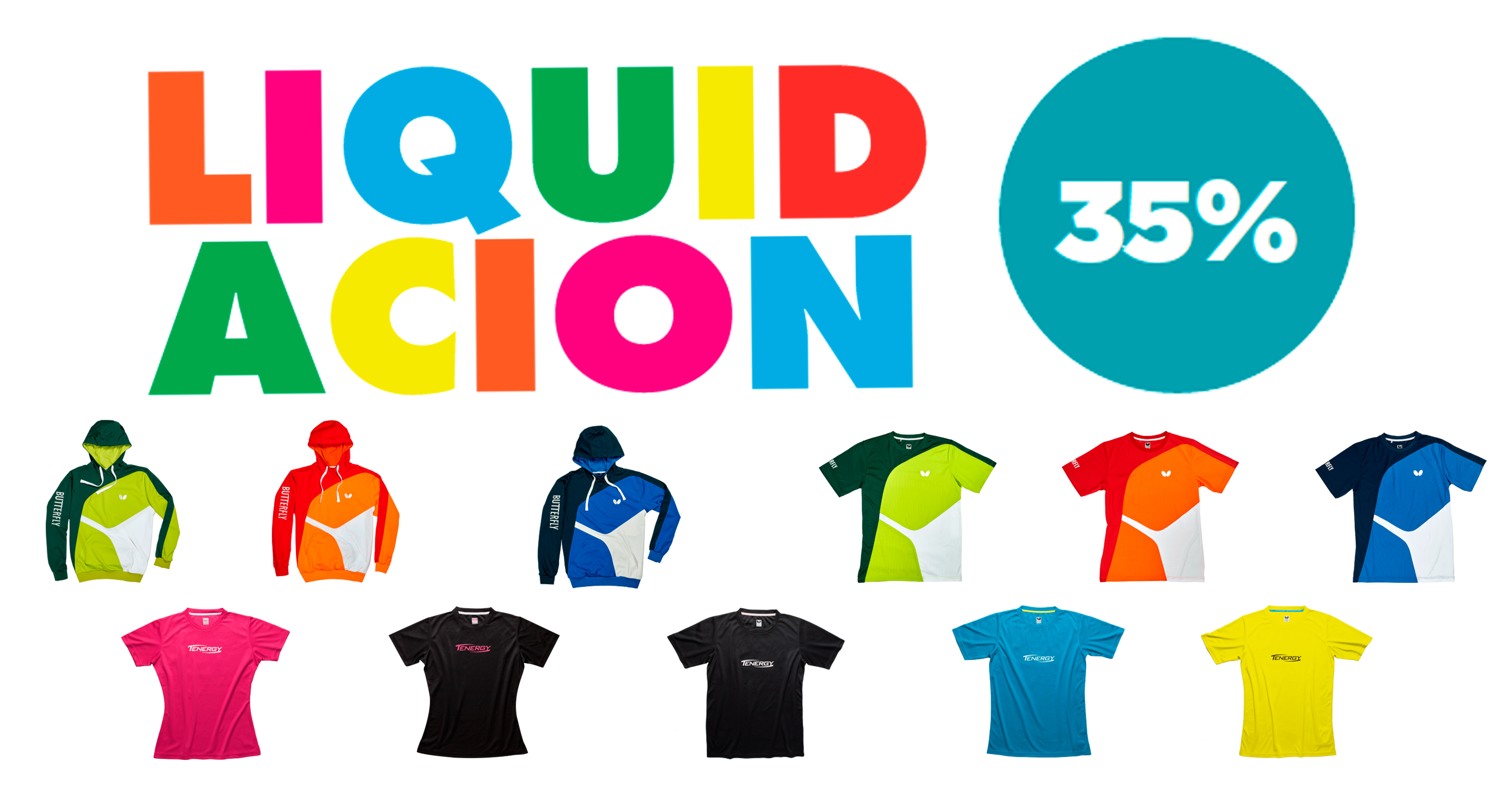 Liquidación textil Butterfly al 35%!!! Liquidación textil Butterfly al 35%!!!